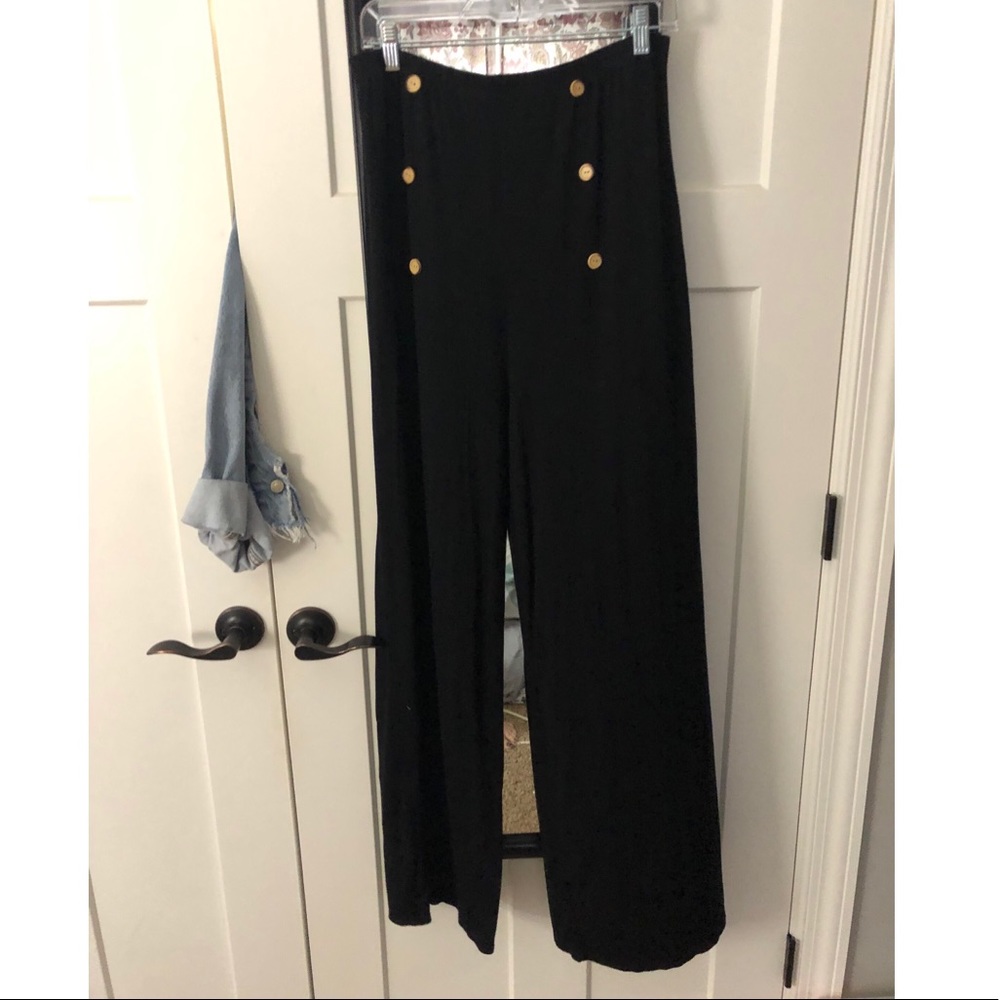 wide legged high waisted jersey trouser size 18/XL